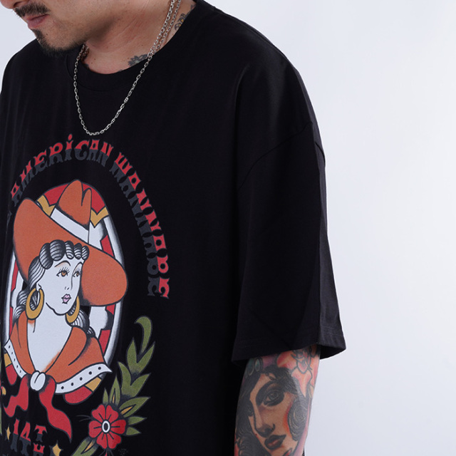AMERICAN WANNABEアメリカンワナビー　Tシャツ　BLACK LIMITED ITEM】AMERICAN WANNABE/アメリカンワナビー「14th