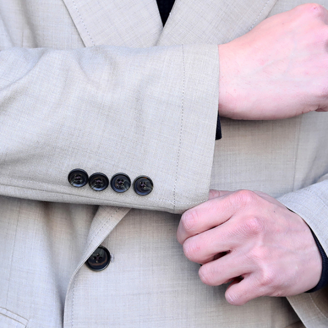 GSV-24-SS-02/「BLIND CATS - JACKET / BEIGE」ダブルブレスト