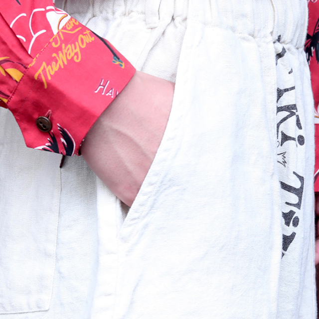 WRD-24-SS-31 /「TIKITIKI -EASY PANTS / BEIGE」ヘビーリネンオックス 