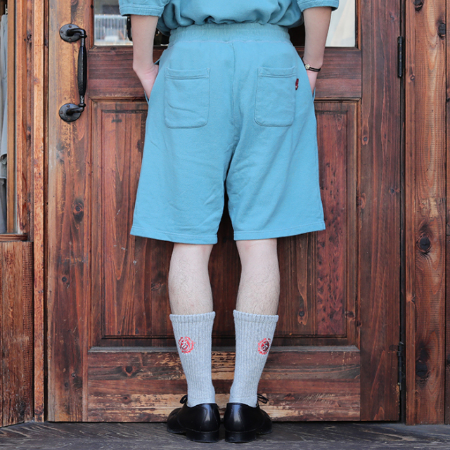 WRD-24-SS-16 /「TIKITIKI SURF CLUB - SWEAT SHORTS / BLUE」スウェットイージーショートパンツ