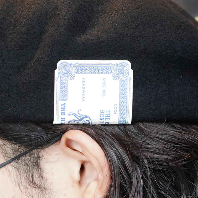 D-00995 /「MINI BERET / BLACK」ウールベレー帽 D-00995 /「MINI BERET / BLACK」ウールベレー帽