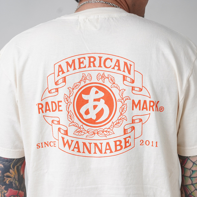 AMERICAN WANNABE 「TRADE MARK S/S TEE」 AMERICAN WANNABE/アメリカンワナビー /「TRADE MARK S/S TEE
