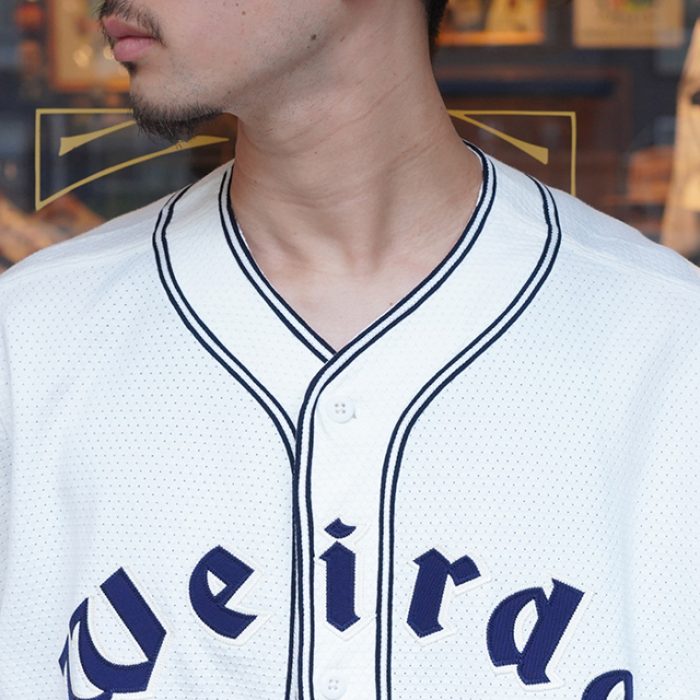 WRD5113 /「Weirdo - S/S BASEBALL SHIRTS / WHITE」ベース