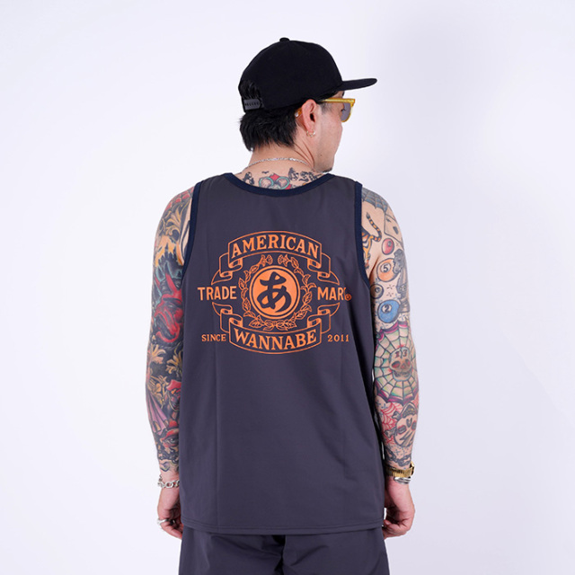 AWCO-250101 /「TRADE MARK TANKTOP / BLACK」タンクトップ