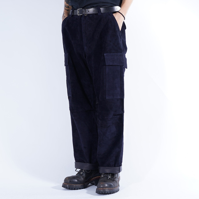 MOTOR / モーター「WASHABLE HORSE ROUGHOUT CARGO PANTS / NAVY」ウォッシャブルホースラフアウト カーゴパンツ