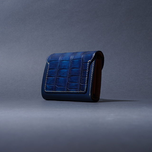 希少】MOTO 2018年限定 クロコ×サドル ミドルウォレット 希少】MOTO