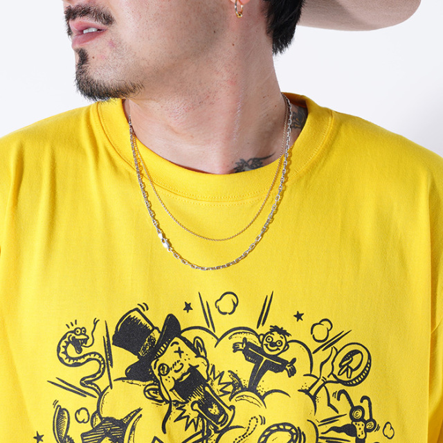 NTCB-250501 /「Play S/S TEE / YELLOW」プリントS/S Tシャツ