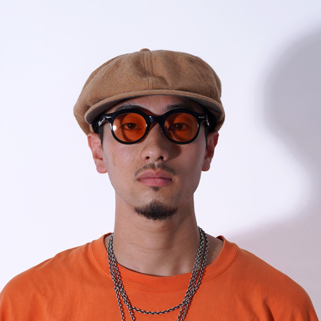D-01078 /「WASHED HUNTING / BEIGE」ハンチングキャスケット