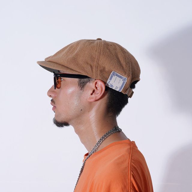 D-01078 /「WASHED HUNTING / BEIGE」ハンチングキャスケット