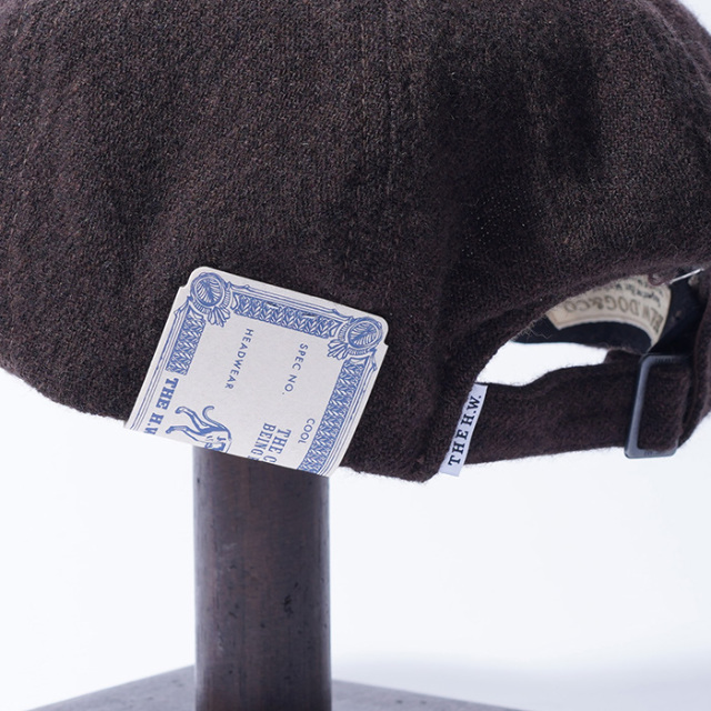 D-01078 /「WASHED HUNTING / BROWN」ハンチングキャスケット