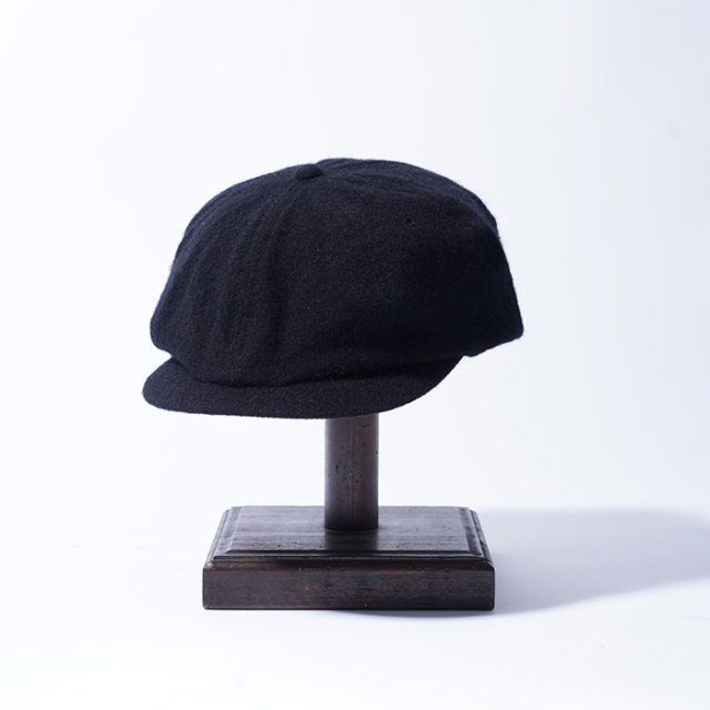 THE H.W.DOG&CO/ザエイチダブリュードッグアンドコー「WASHED HUNTING / BLACK」ハンチングキャスケット