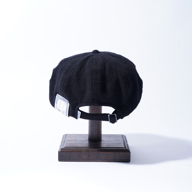 D-01078 /「WASHED HUNTING / BLACK」ハンチングキャスケット