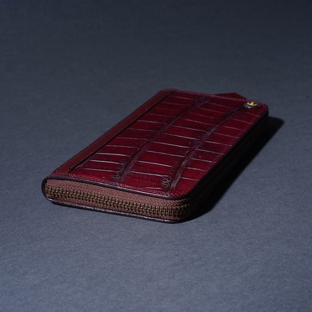 本日中値下moto FW1 墨染クロコ × イタリアンバケッタ ロング