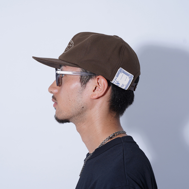 D-00004 / 「TRUCKER CAP / BROWN」 ロゴトラッカーキャップ
