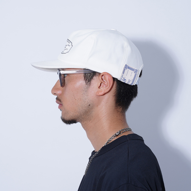 D-00004 / 「TRUCKER CAP / WHITE」 ロゴトラッカーキャップ