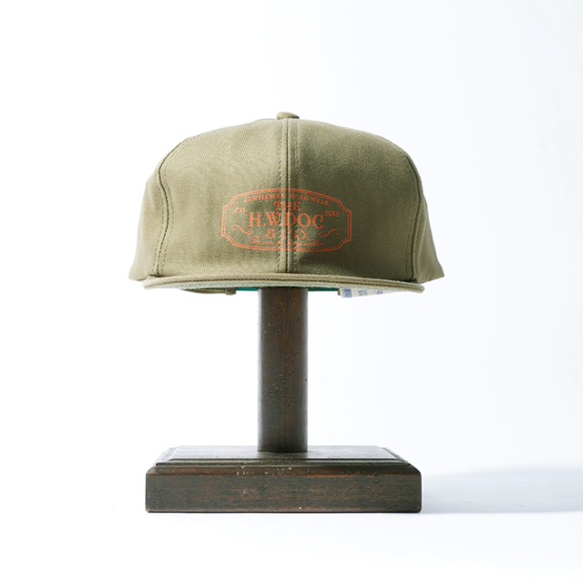 D-00004 / 「TRUCKER CAP / OLIVE」 ロゴトラッカーキャップ