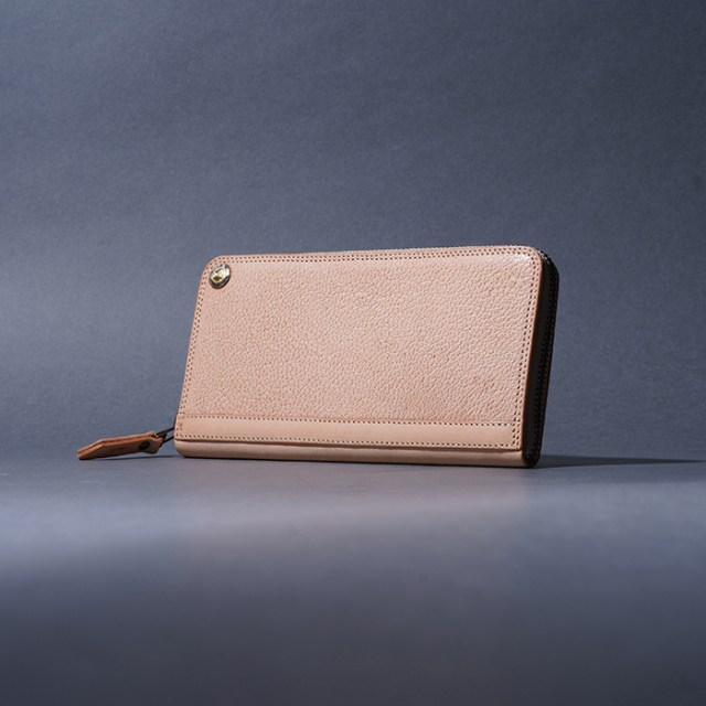 MOTO / モト「FW1 HIGUMA×BELGIUM TAN LEATHER ZIP LONG WALLET