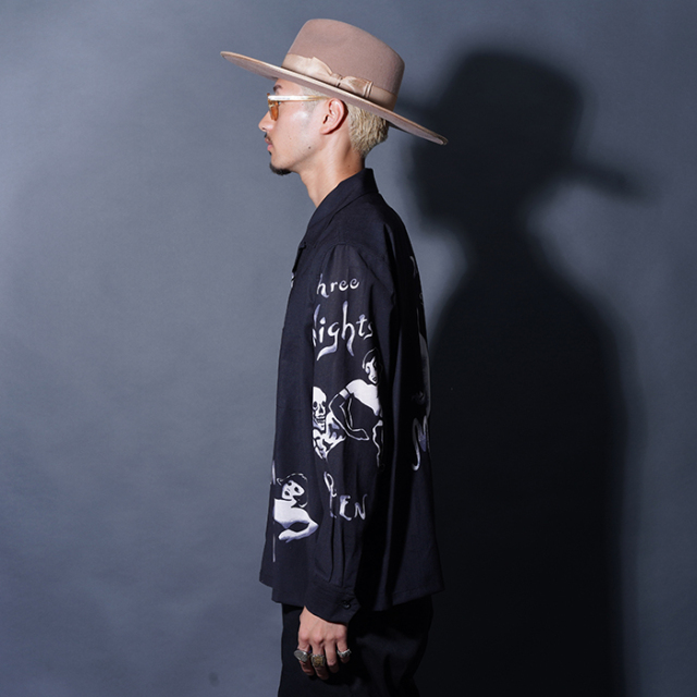 GSV5305 /「TOTENTANZ - L/S SHIRTS / BLACK×GRAY」オリジナル