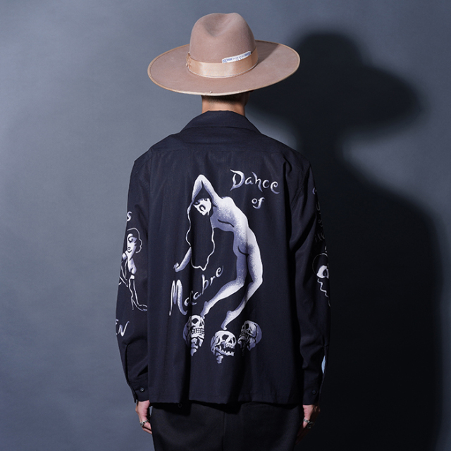 GSV5305 /「TOTENTANZ - L/S SHIRTS / BLACK×GRAY」オリジナル