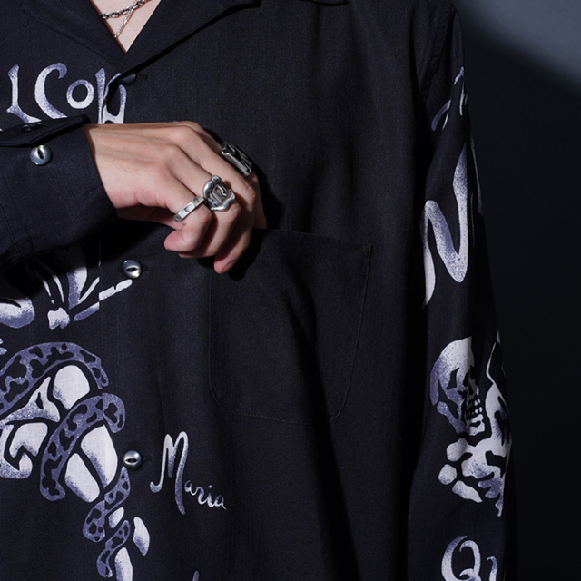 GSV5305 /「TOTENTANZ - L/S SHIRTS / BLACK×GRAY」オリジナル