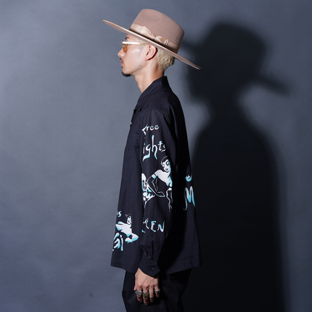 GSV5305 /「TOTENTANZ - L/S SHIRTS / BLACK×SAX」オリジナル
