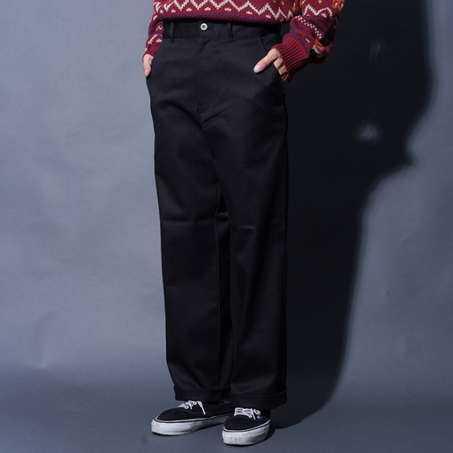 WEIRDO/ウィアード「WIND UP - PANTS / BLACK」チノパンツ