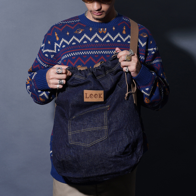 WEIRDO/ウィアード「LOOK INVADING - DENIM SHOULDER BAG / INDIGO」デニムショルダーバッグ