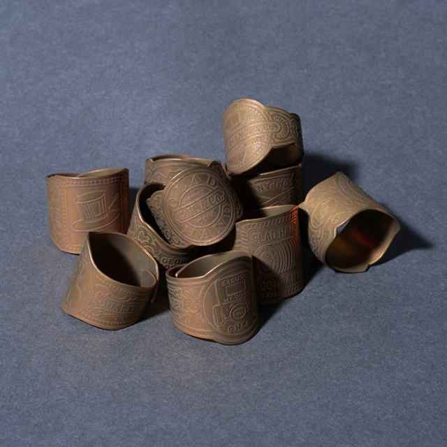 GLAD HAND/グラッドハンド「CIGAR TAG - RING / BRASS」真鍮製ドッグタグリング
