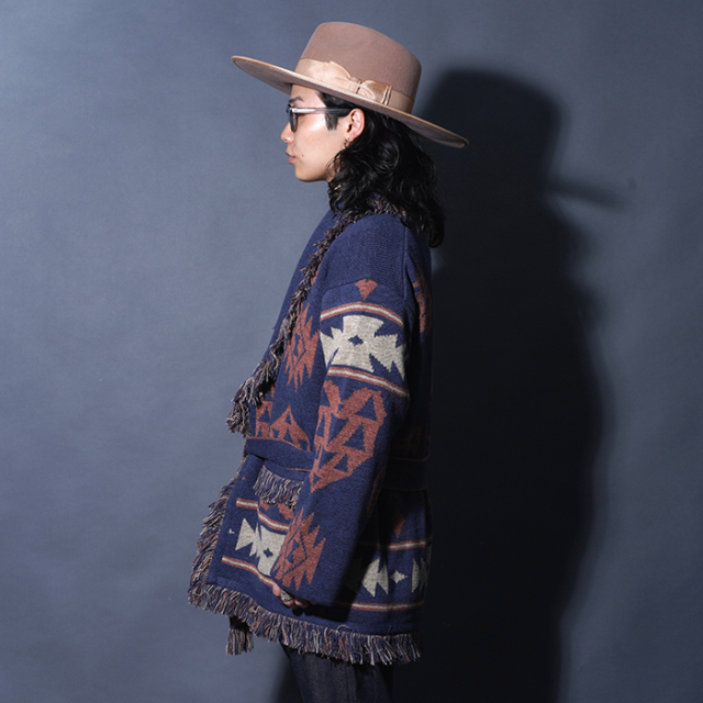 BYGH5305 /「SPIRITS HEART - CARDIGAN / INDIGO」ニットガウン