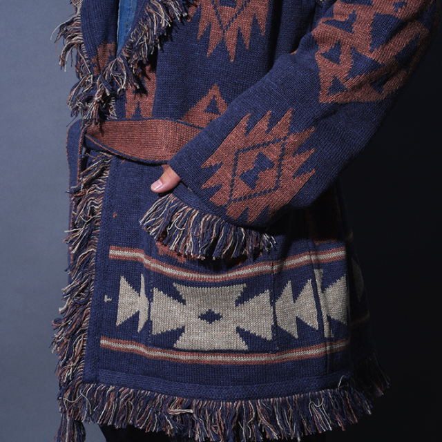 BYGH5305 /「SPIRITS HEART - CARDIGAN / INDIGO」ニットガウン