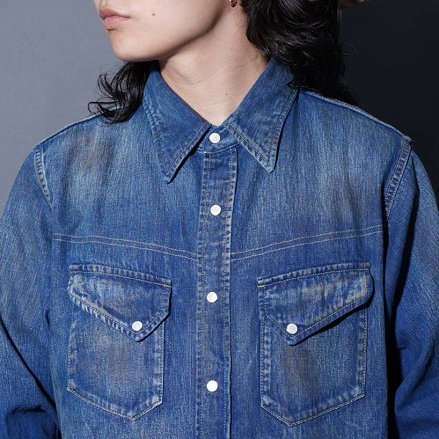 BYGH5306VF /「GOODHORN - WESTERN SHIRT / INDIGO」ヴィンテージ