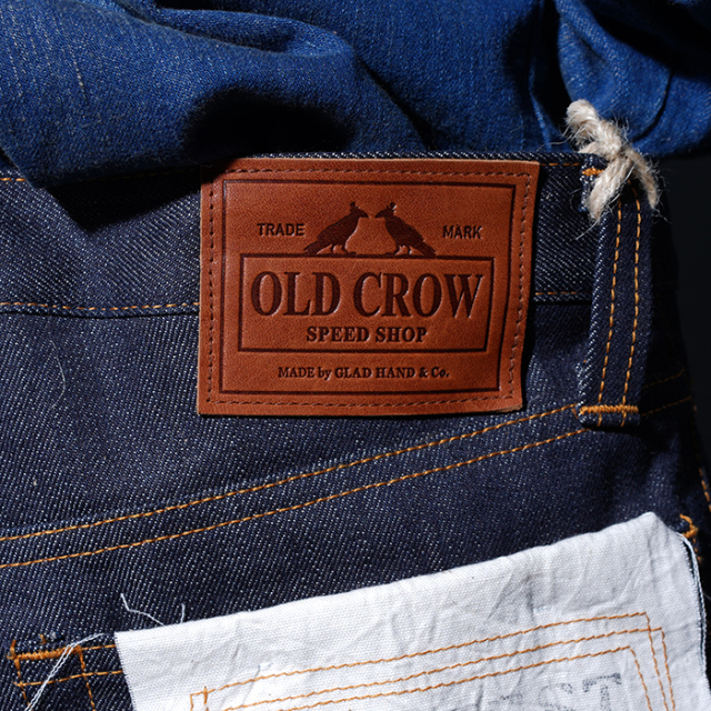 OLD CROW デニムベスト OCW-18-SS-04 刺繍 オールドクロウ OLD CROW OCW-18-SS-04 OLD RODDER-VEST 刺繍 デニム
