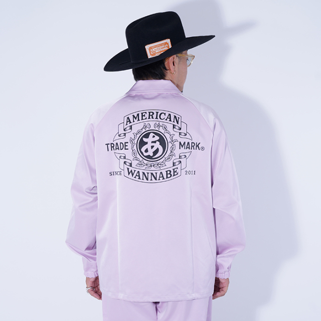 AWJ-250102 /「TRADE MARK COACH JACKET / PINK」コーチジャケット