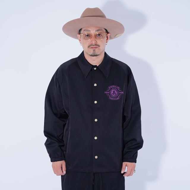 AWJ-250102 /「TRADE MARK COACH JACKET / BLACK」コーチジャケット