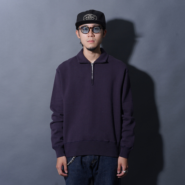 TROPHY CLOTHING/トロフィークロージング「Zip Up Sweatshirt / DUSKY PURPLE」ジップアップスウェットシャツ