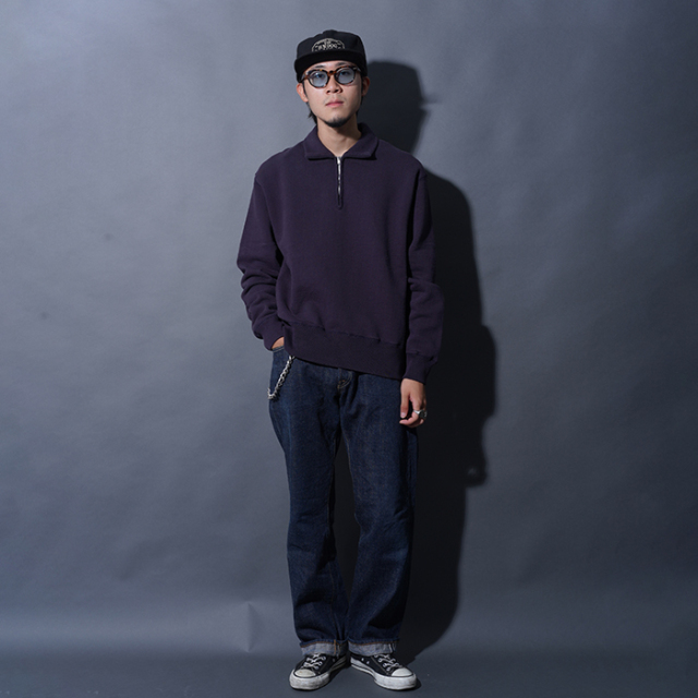 TR25AW-205 /「Zip Up Sweatshirt / DUSKY PURPLE」ジップアップ