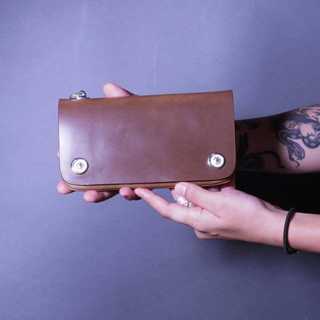 6T LeatherWorks ウォレット Horween社 クロムエクセル美品 MOTOR / モーター「HORWEEN CHROMEXCEL LEATHER TRACKER'S