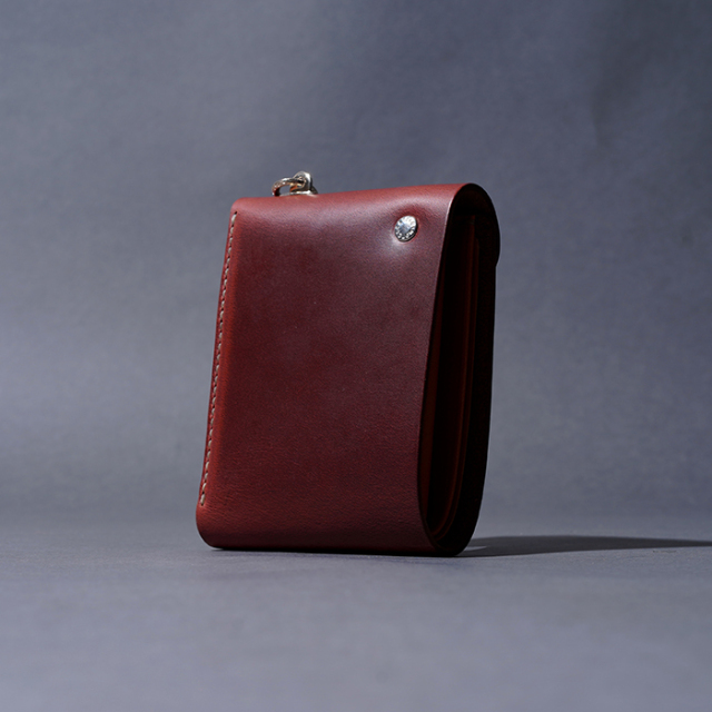 HORWEENクロムエクセル　スリムウォレット　コンチョカスタム　シルバー925 Inception 【コンチョカスタム】 CHROMEXCEL LEATHER TRUCKER WALLET