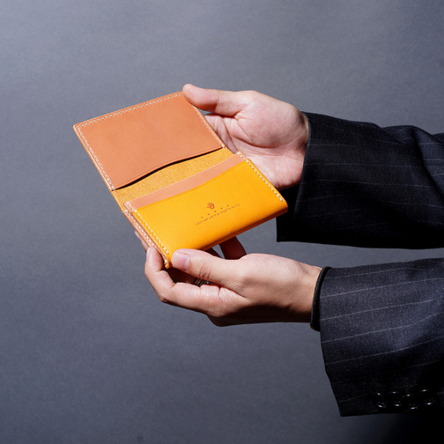 MOTO / モト「CA4 CARD CASE / YELLOW」カードケース・名刺入れ