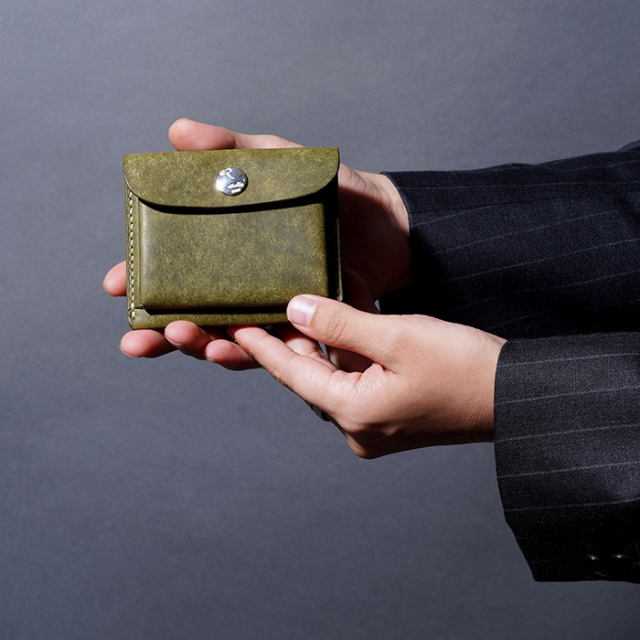 MOTO / モト「W9R MINI WALLET / GREEN」ミニウォレット
