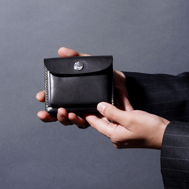 MOTO / モト「W9R MINI WALLET / BLACK」ミニウォレット