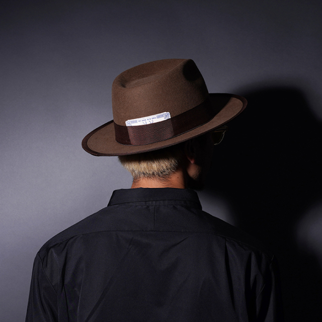 D-00008-H /「POINT-H / BROWN」ハット