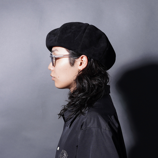 B-801 /「BIG BERET / DEER SUEDE」ビッグベレー帽