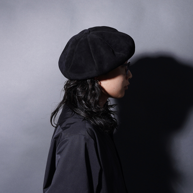 B-801 /「BIG BERET / DEER SUEDE」ビッグベレー帽