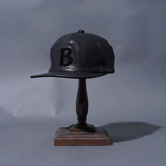 BRUNEL&Co. HATMAKERS / ブルーネルハットメーカーズ「LOGO B.B. CAP / COW HIDE」ベースボールキャップ