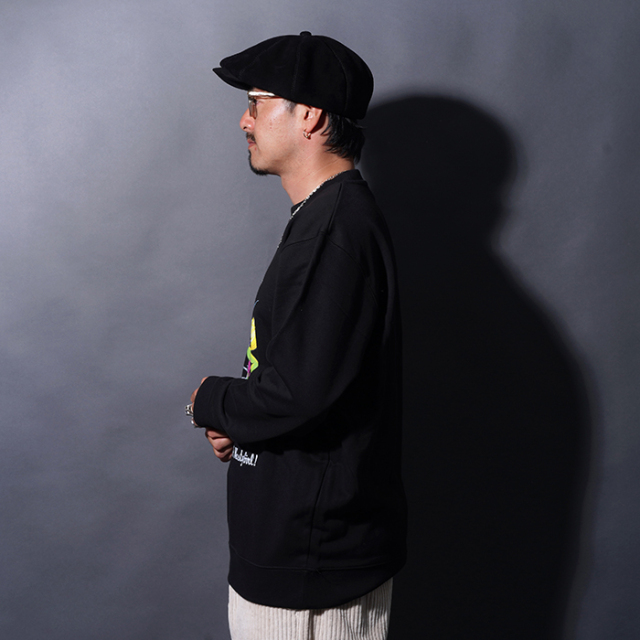 NTCB-250502 /「NASTY GIRL Crew Sweat / BLACK」クルーネックスウェット