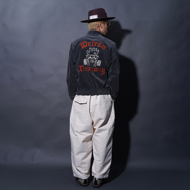 WRD5303 /「DRAGWAY - JACKET / BLACK」コーデュロイジップジャケット