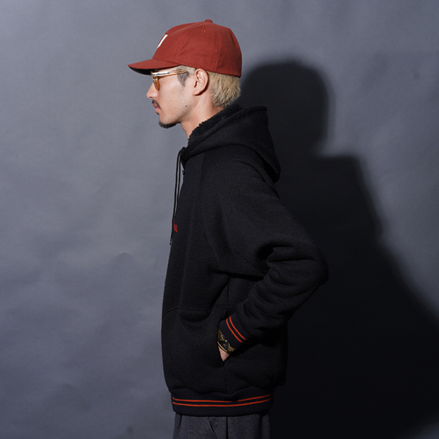 WRD5309 /「Weirdo - ZIP HOODIE / BLACK」ジップアップフーディー