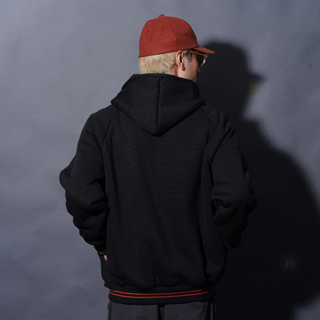 WRD5309 /「Weirdo - ZIP HOODIE / BLACK」ジップアップフーディー