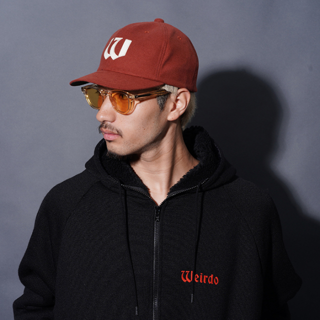 WRD5309 /「Weirdo - ZIP HOODIE / BLACK」ジップアップフーディー